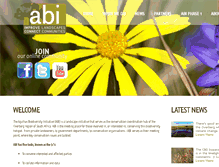 Tablet Screenshot of agulhasbiodiversity.co.za